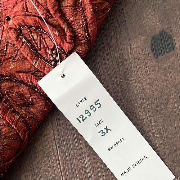 Anage Embroidered Rust Jacket - Picture 5 of 5